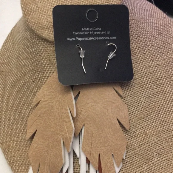 Paparazzi pierced earrings brown - Picture 5 of 6